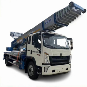 Aerial work platform truck with hydraulic ladder 45m truck installation, maintenance and rescue