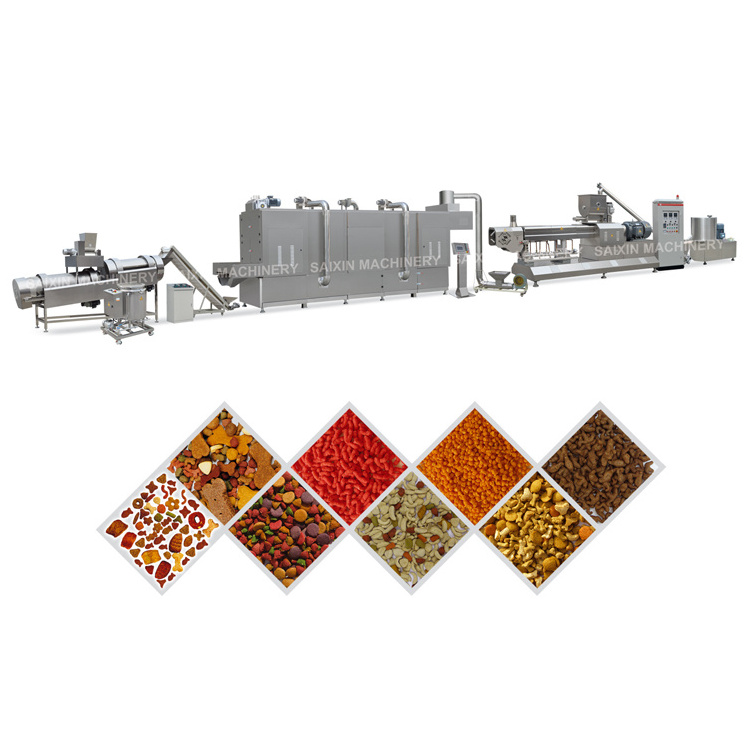 DZ65-II twin screw extruder dog food machine/pet food making machine/cat food machine