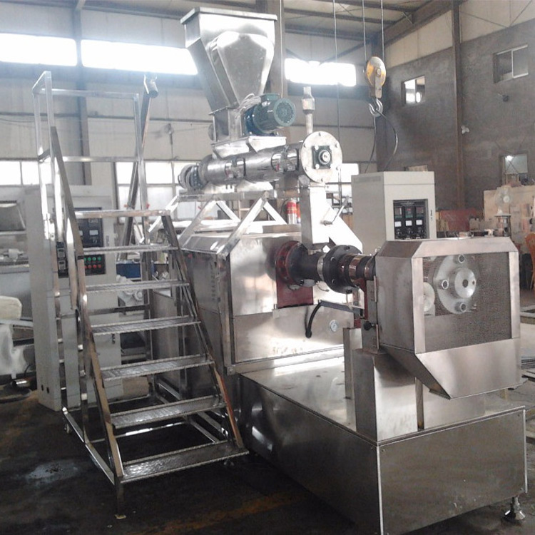 Twin screw corn flakes processing line snack production line instant porridge flakes machinery