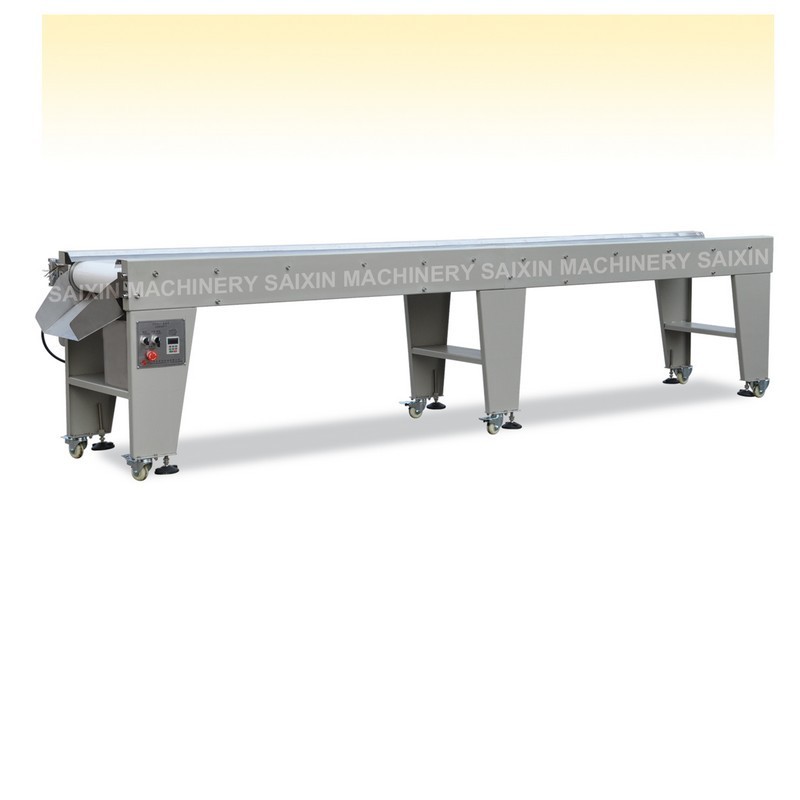 Snacks food pasta chips pita bread bakery cooling screw conveyor belt machine