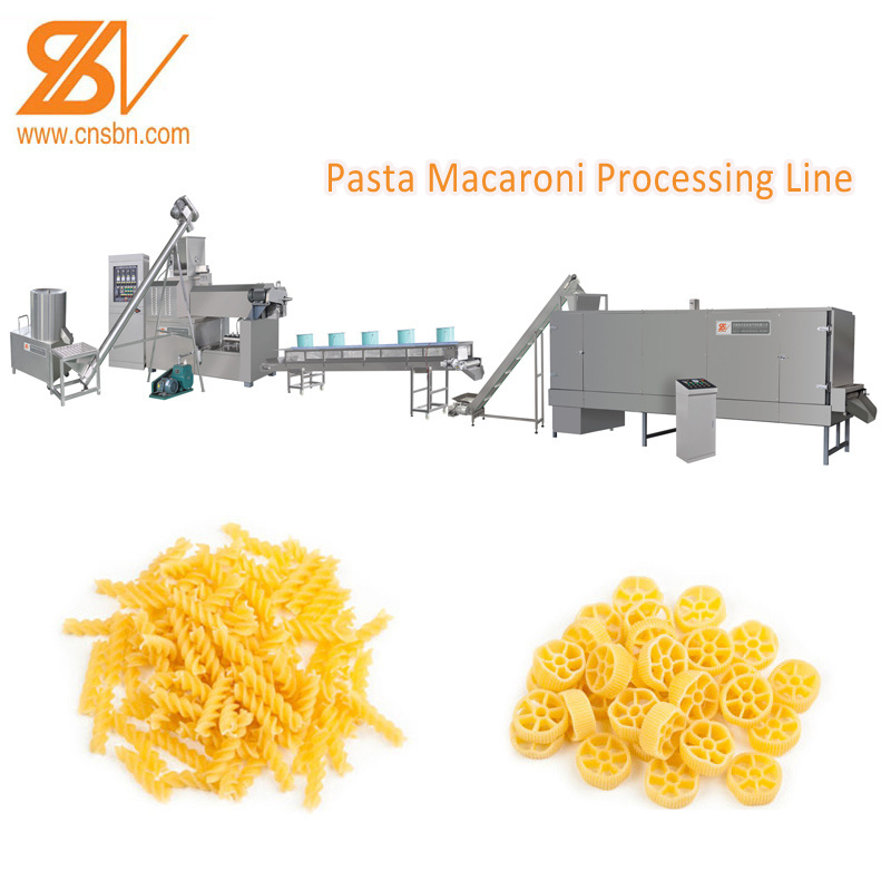 Automatic Electric industrial pasta making machine italy Macaroni Pasta Extruder Production Line