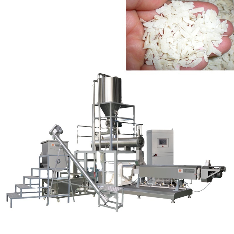 fried Rice flakes processing line plant extruder machine