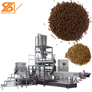 Full Automatic Floating Fish Food Making Machine Fish Feed Floating Machinery 1 Ton