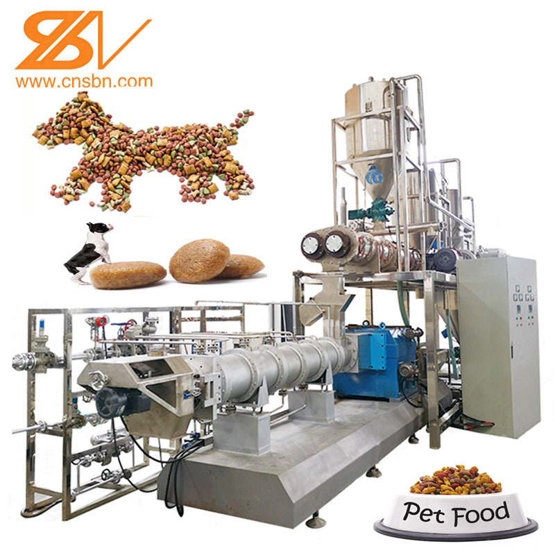 5 ton/h vertical flowchart Automatic Dog Cat Fish shrimp Pet Food Making machine processing Extruder production line