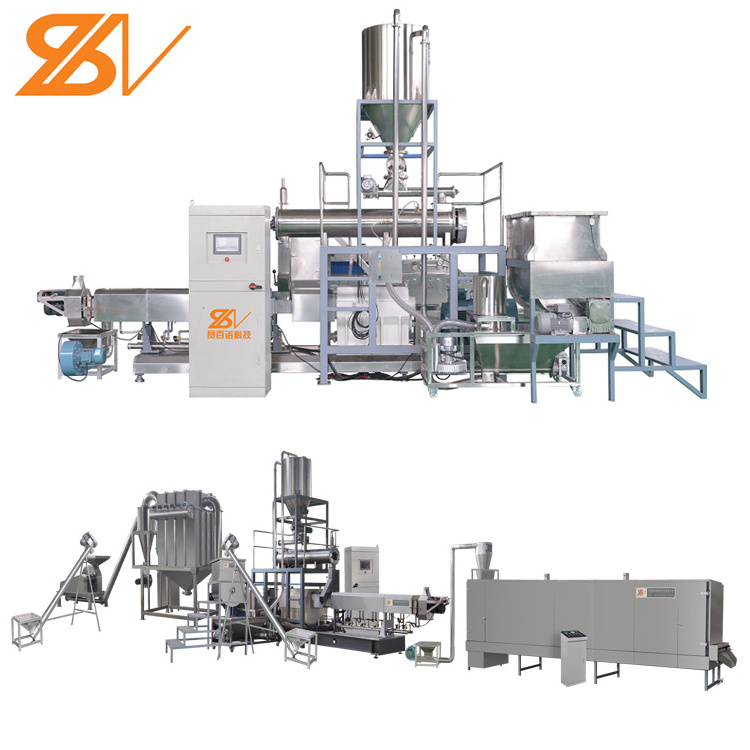 China leading manufacturer Saibainuo horizontal vertical dry wet kibble pet cat dog food making machine manufacturing plant