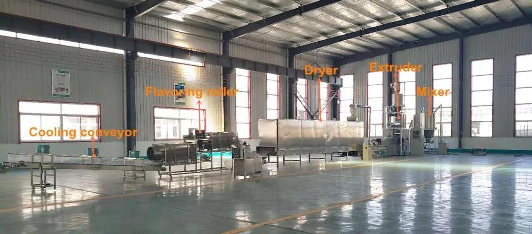 Hot selling Twin screw extruder corn snacks food making machine high quality pop rice cracker machine