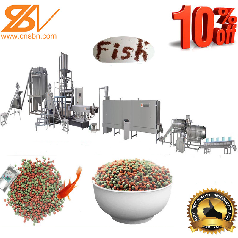 1t/h,2t/h big capacity Floating Fish Feed Extruder Machine Fish Food Pellet Machine