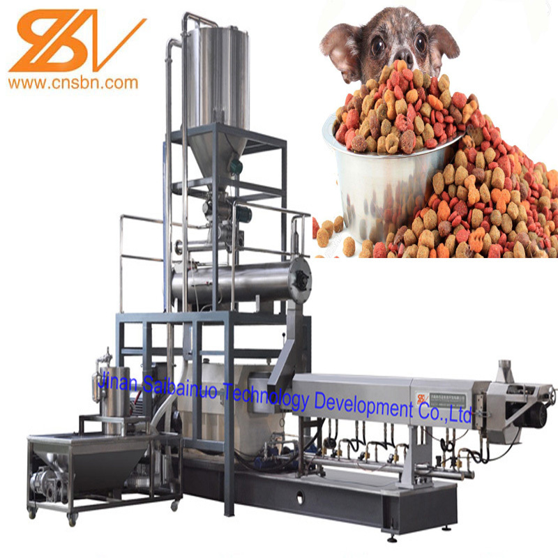 1ton Puffed puppy Pet dog food feed extruder processing plant production line machinery equipment