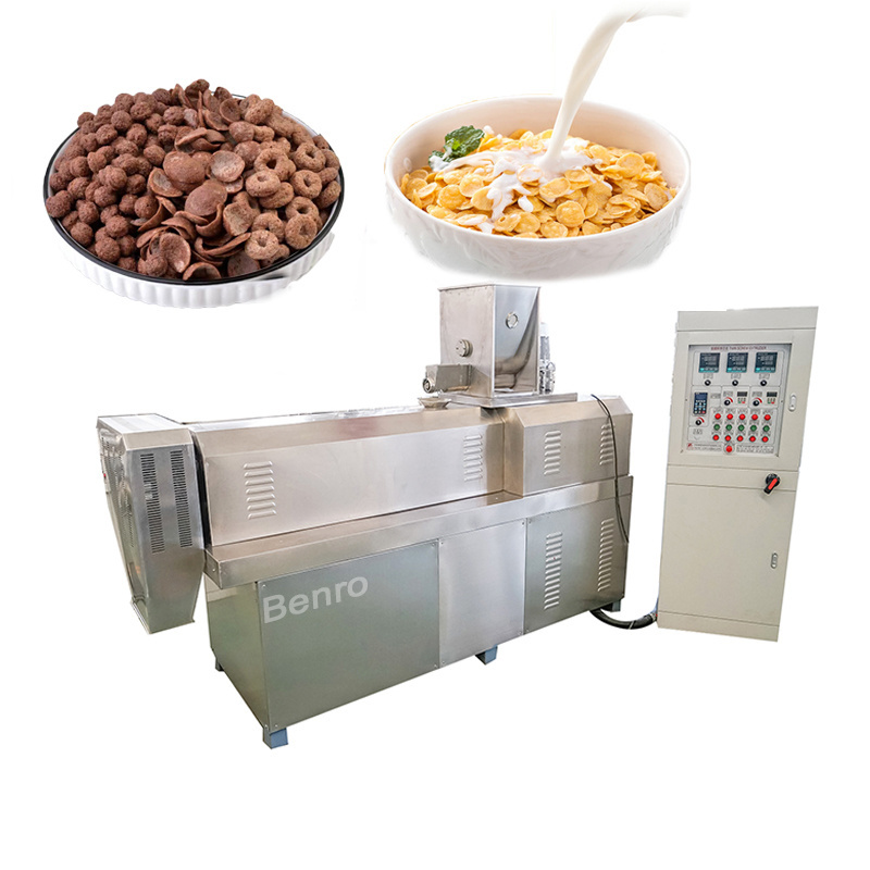 Hot Sale Corn Flakes Making Extruder Processing line Instant Breakfast cereal manufacturing machines Factory Price