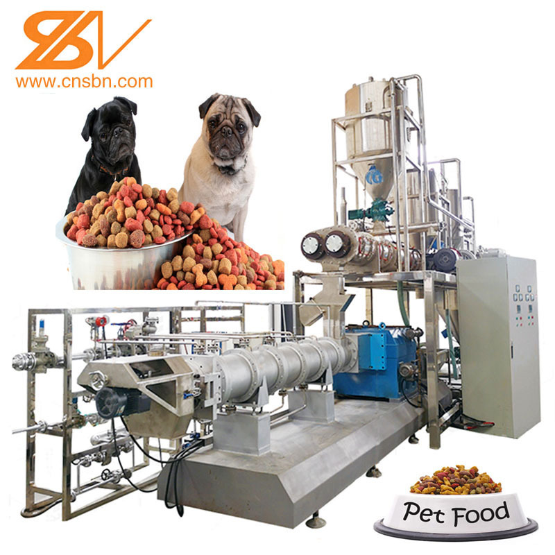 30 Years Factory 2t/h 3t/h 4t/h 5t/h 6t/h  Automatic Dog Cat Fish Pet Food Making Extruder Manufacturing Machinery line