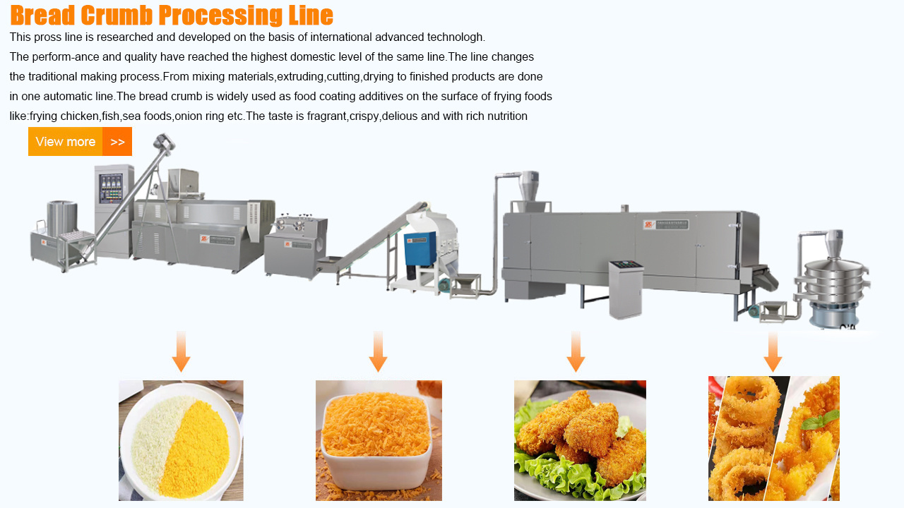 Industrial Breadcrumb Making Machine Production Line Panko Bread Crumbs Maker Crusher Machine