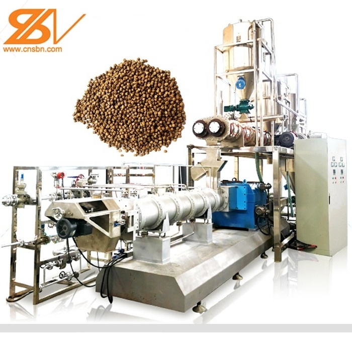 2000kg/h SLG120 vertical flowchart CE automatic fish shrimp feed food making machine turnkey project