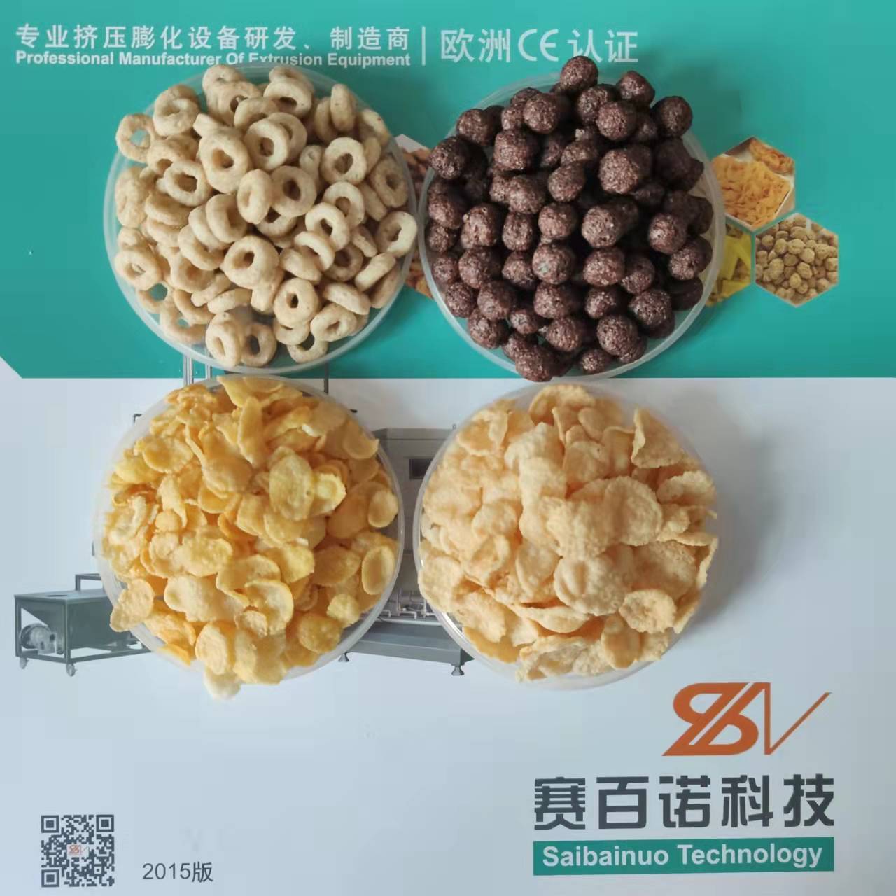 Hot Sale Corn Flakes Making Extruder Processing line Instant Breakfast cereal manufacturing machines Factory Price