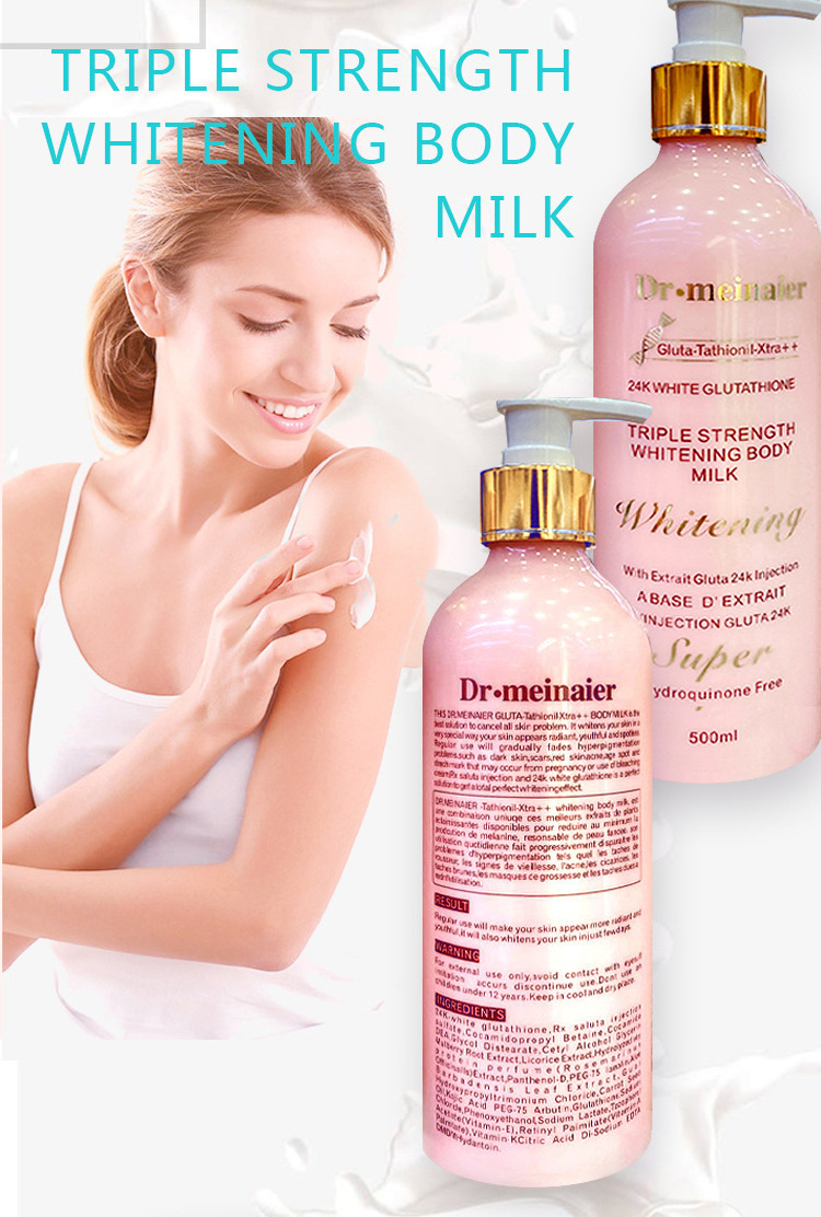 Factory Wholesale 24K Gold Gluta thione Body Lotion Moisturizing Brightening Skin Nourishing Firming Body Lotion