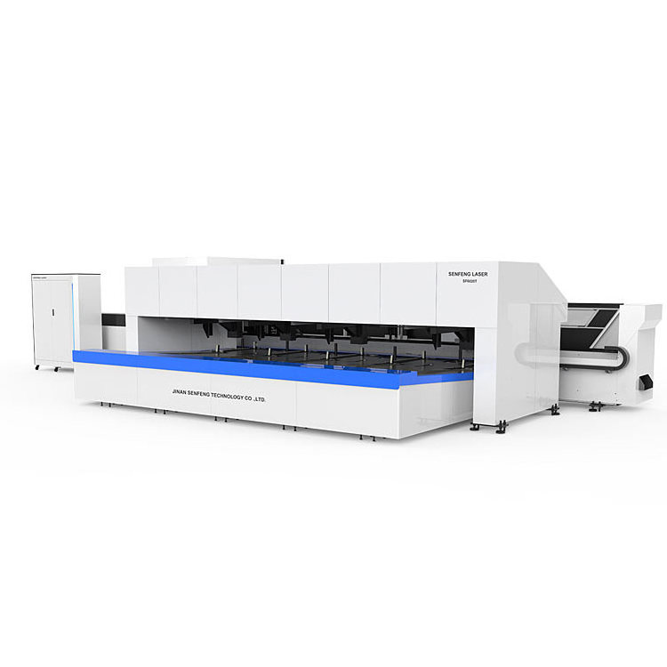 SENFENG Professional and Automatic fiber laser cutting machine for pipe tube  cutting with Automatic pneumatic chuck SF6020T