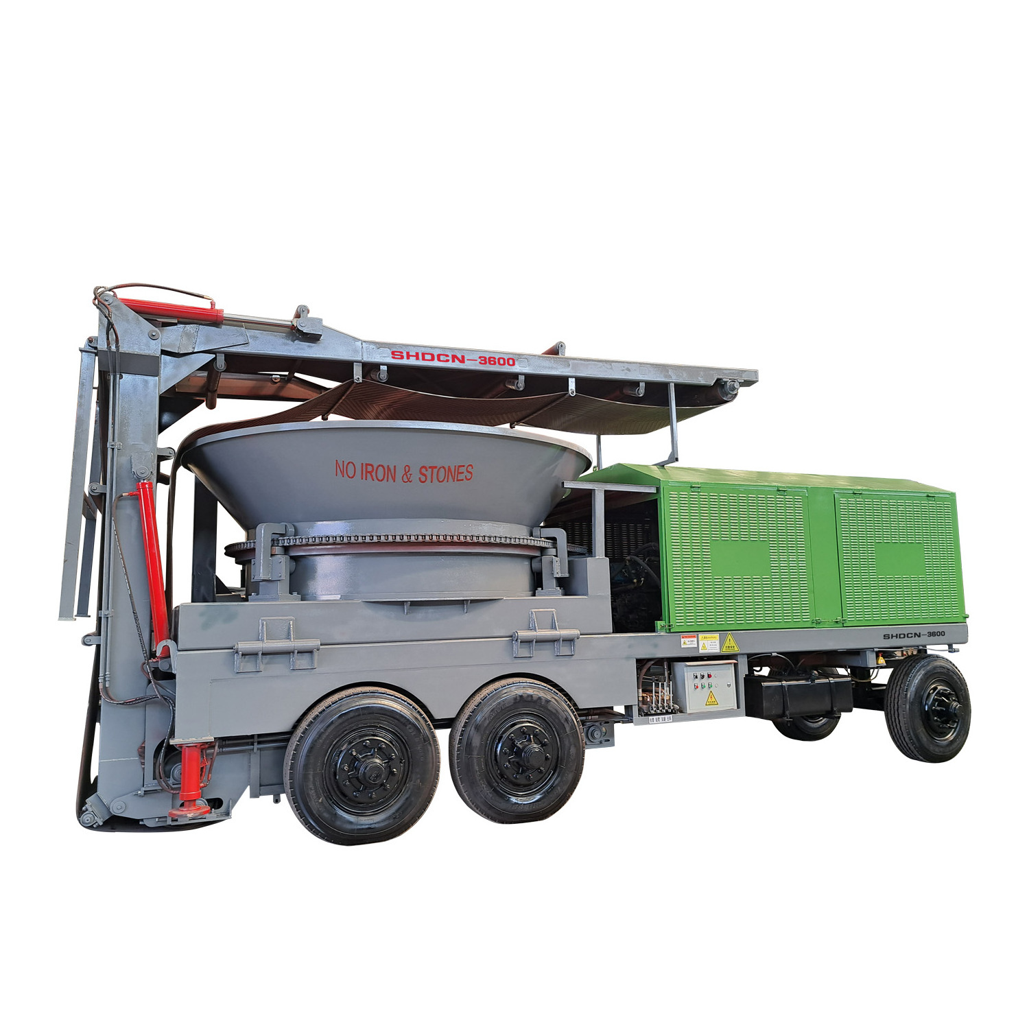 Diesel-Driven Mobile Waste Wood Crusher Trunk Grinder on Sale