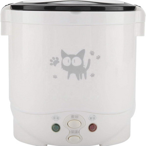 Car mounted 12v 24v 1L Electric Mini Rice Cooker 170W Multi function electric cooker For Car