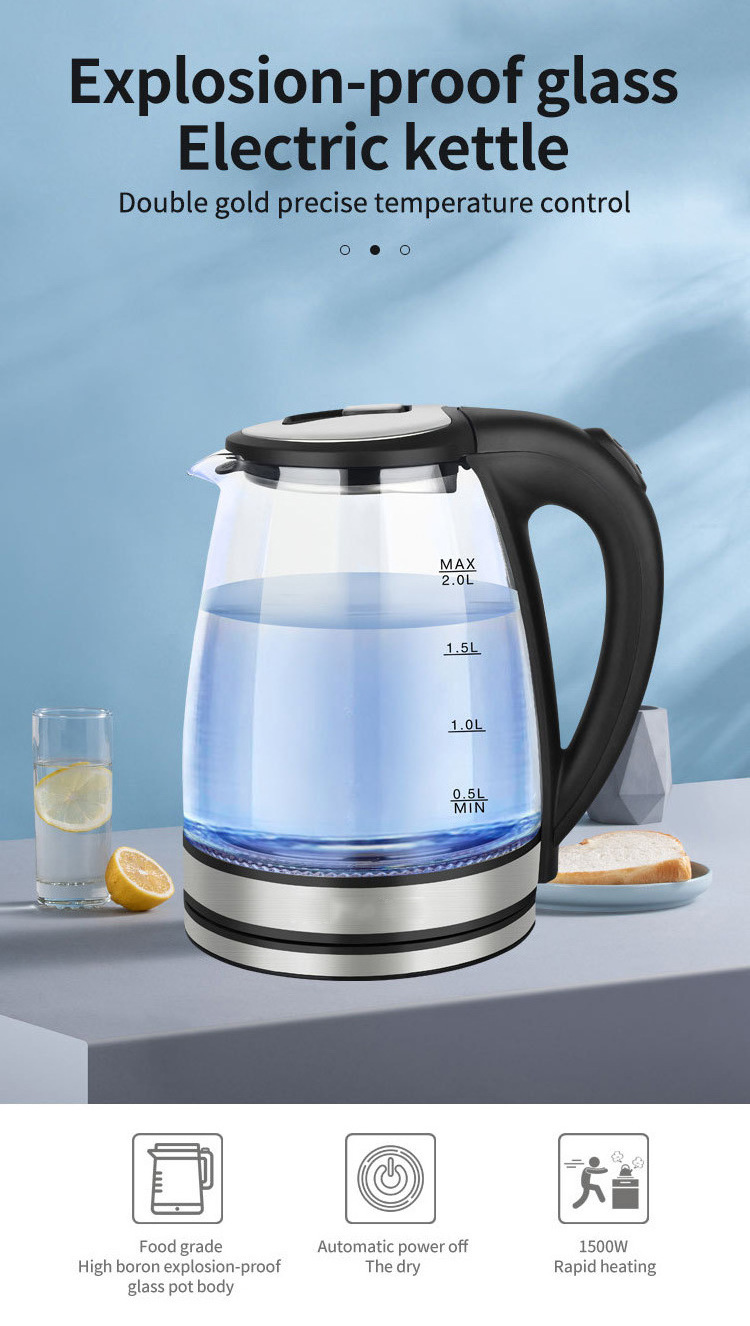 Hotel Guest Room Appliance 360 Degree Rotational Base hotel electric kettle