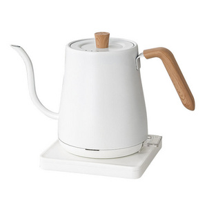 800ml Stainless Steel small black electric gooseneck coffee kettle for pour over coffee tea