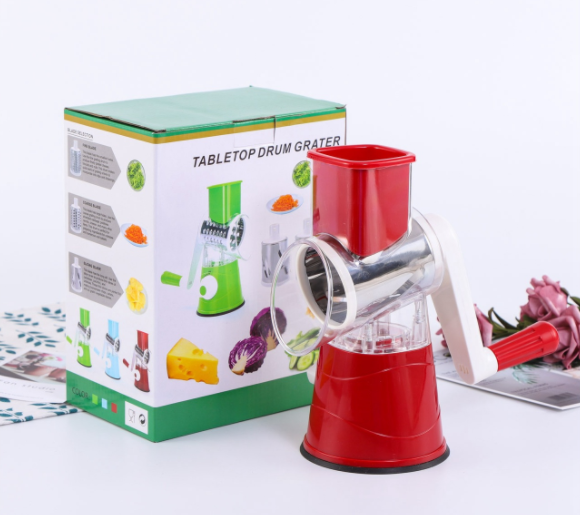 Multifunctional manual spiralizer cheese chopper fruit cutter vegetable Chopper veggie rotary drum grater