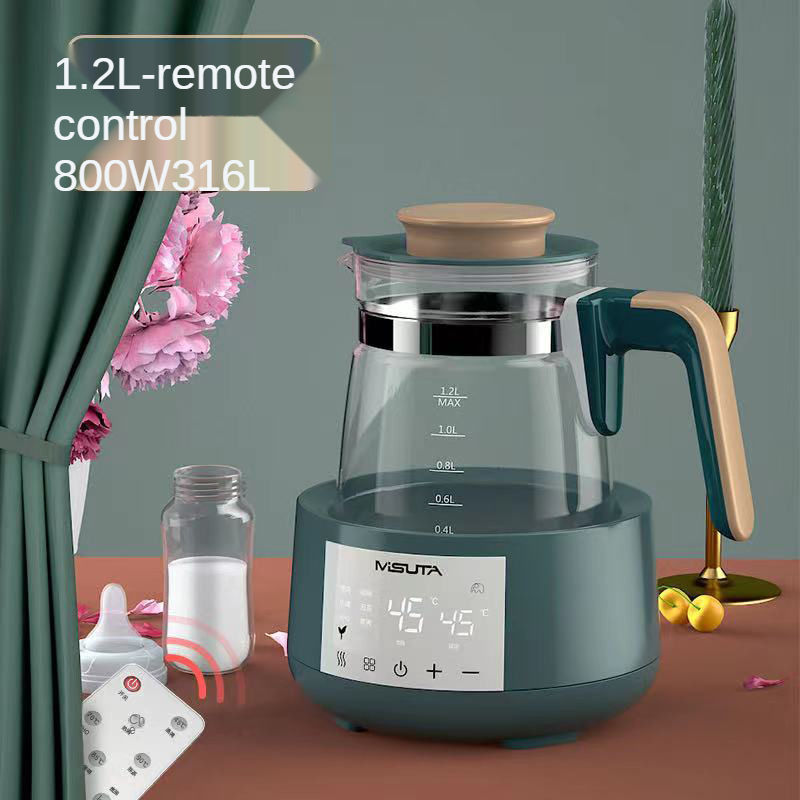 2023 Good quality milk warmer 800W glass baby bottle formula portable warm milk kettle