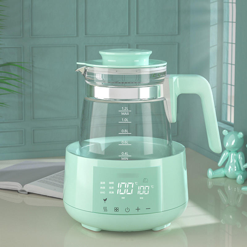 2023 Good quality milk warmer 800W glass baby bottle formula portable warm milk kettle