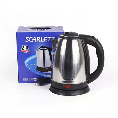 Home appliance 1500w cheap price tea maker water electric kettle stainless steel 2l best electric kettle