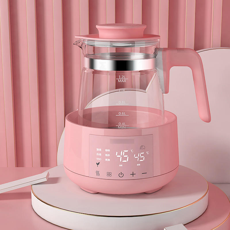 2023 Good quality milk warmer 800W glass baby bottle formula portable warm milk kettle