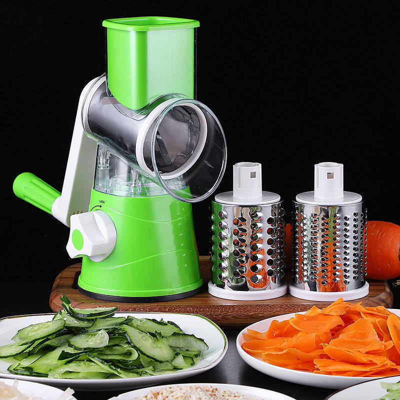 Multifunctional manual spiralizer cheese chopper fruit cutter vegetable Chopper veggie rotary drum grater