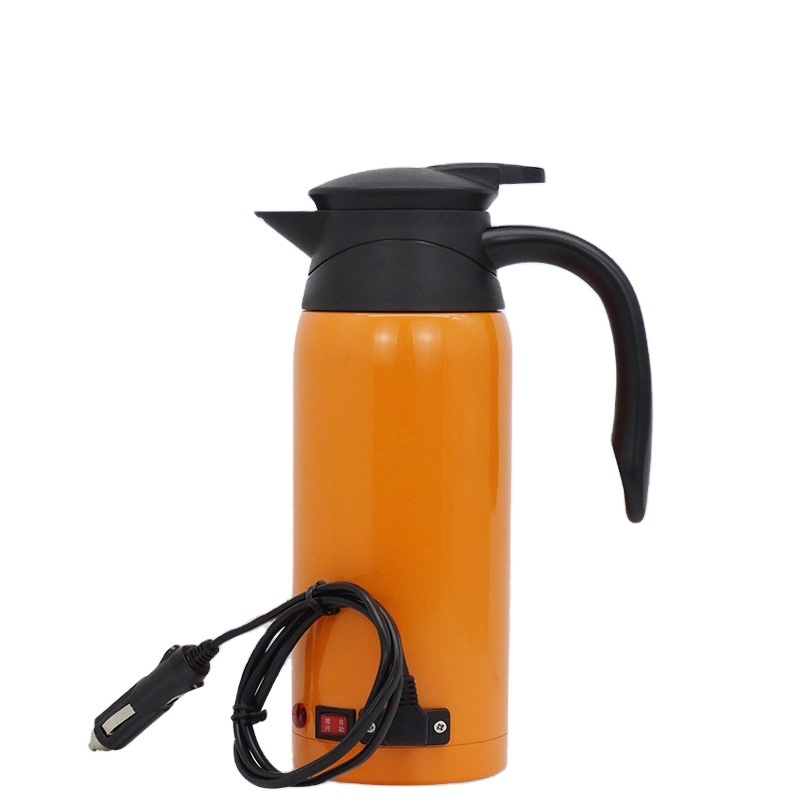 Hot Sell 800ml Large Capacity 12V 24V Car Electric water Kettle Heating Jug for Truck Car Use