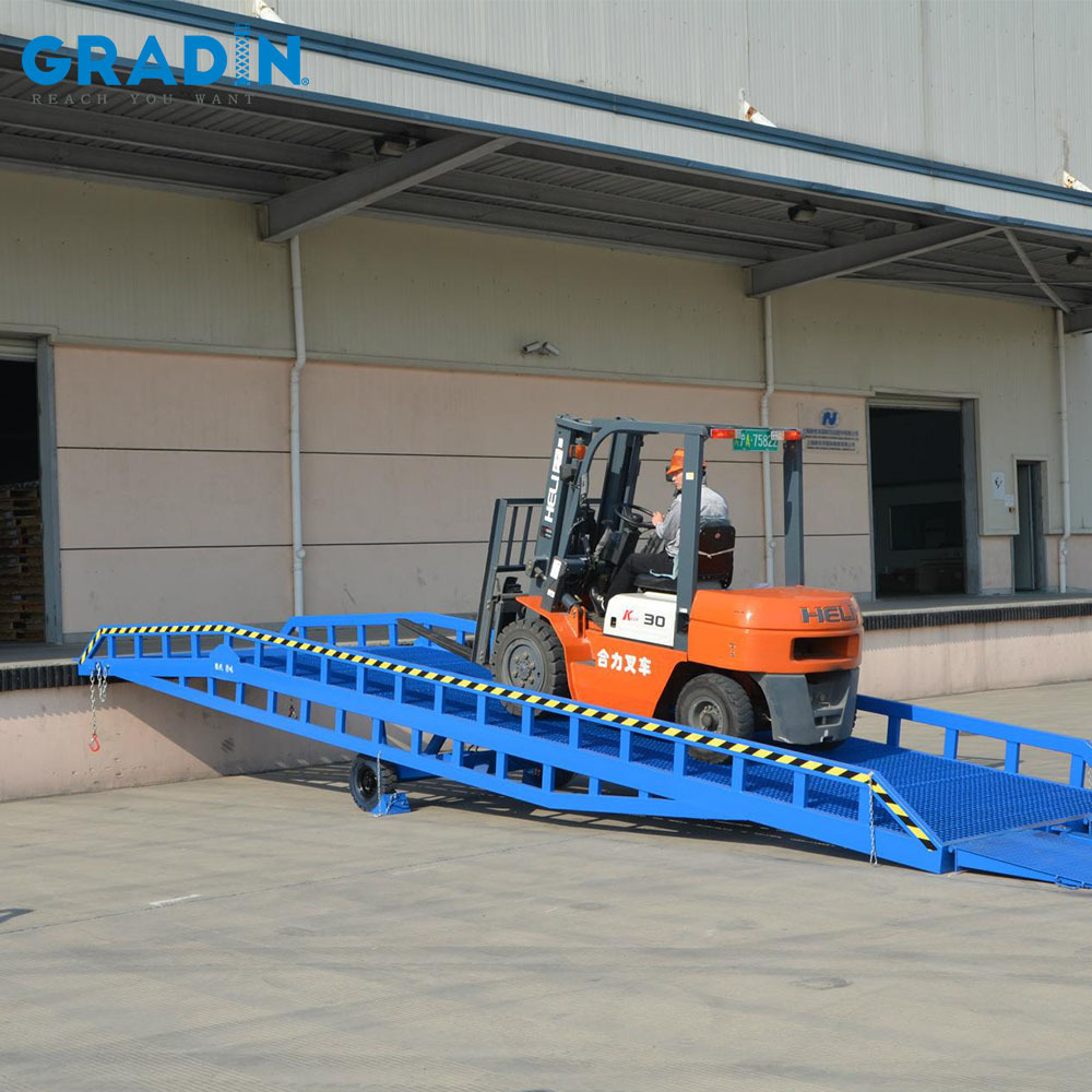 Mobile Yard Ramps and Portable Loading Docks portable heavy duty loading ramp truck loading yard ramp for container