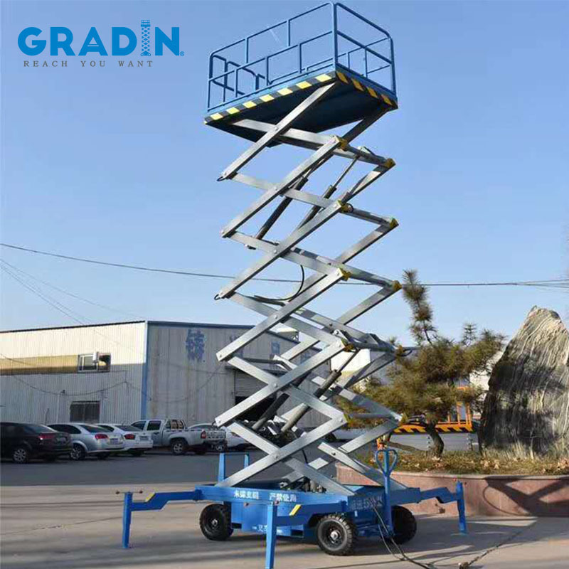 High-altitude manned Hydraulic Vertical Electric Scaffolding 10M 20m Arial Work Platform Electric Scissor Lift