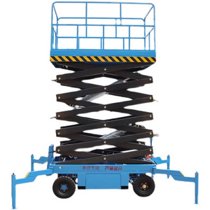 Mobile Scissor Lift 4-16m Manual Movable Scissor Lift Hydraulic Mobile Electric Hydraulic Improve employee lifting platform