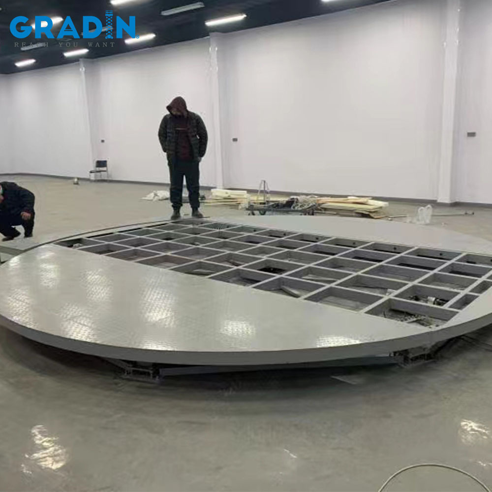 A car turntable or driveway turntable is a rotating platform designed for use by a car 3ton car turntable