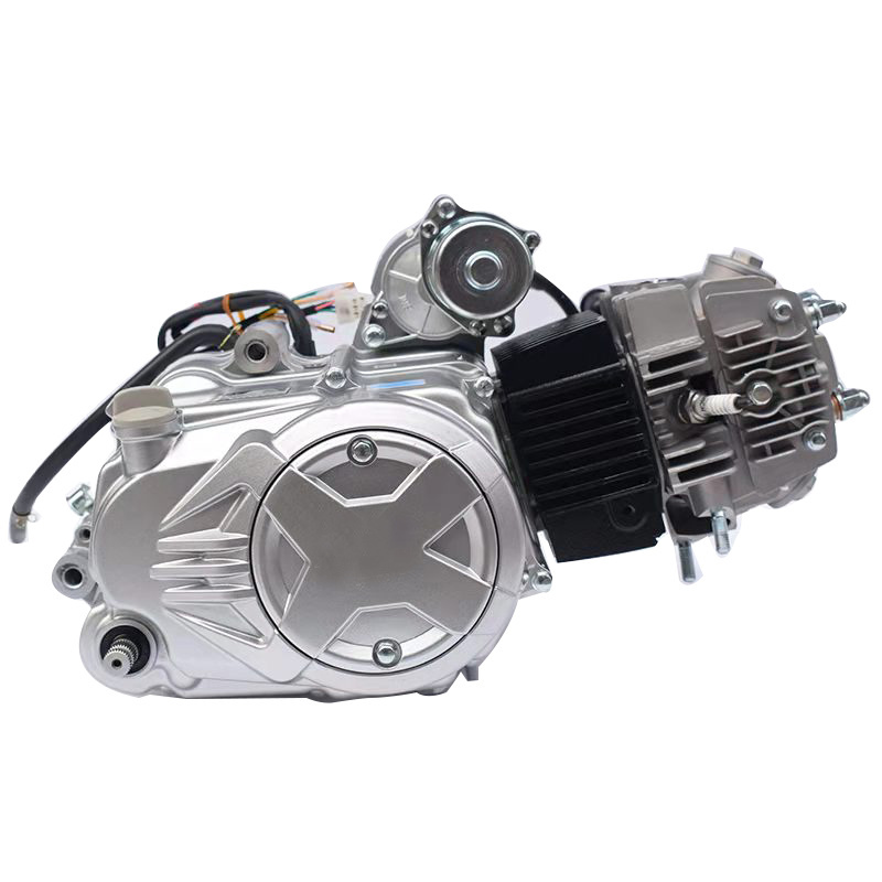 Hot selling two wheeled motorcycle special aircooled horizontal 110cc electric start automatic clutch motorcycle engine assembly