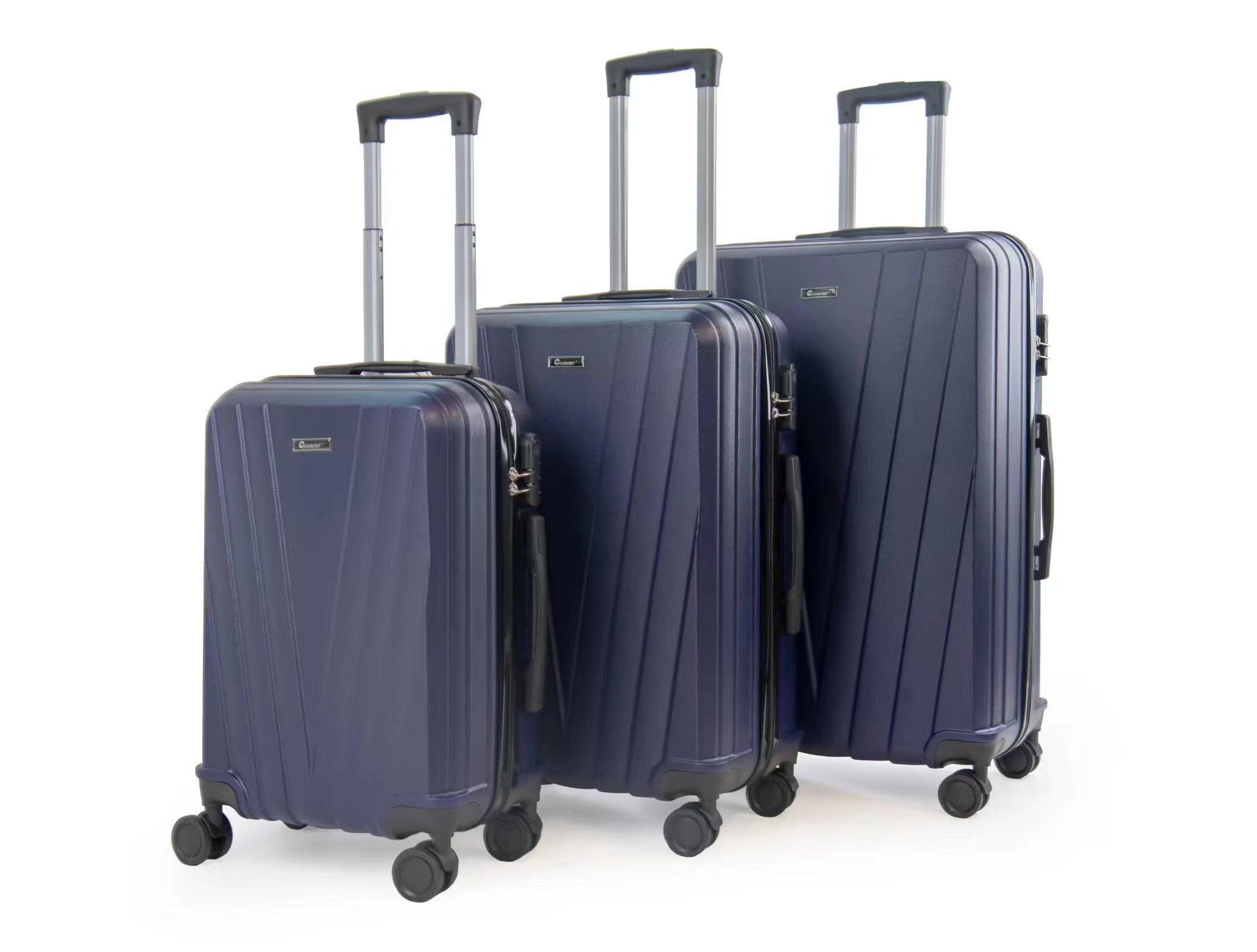 Custom 3 Pieces Set  Carry On Baggage Wholesale Suitcase Trolley Luggage