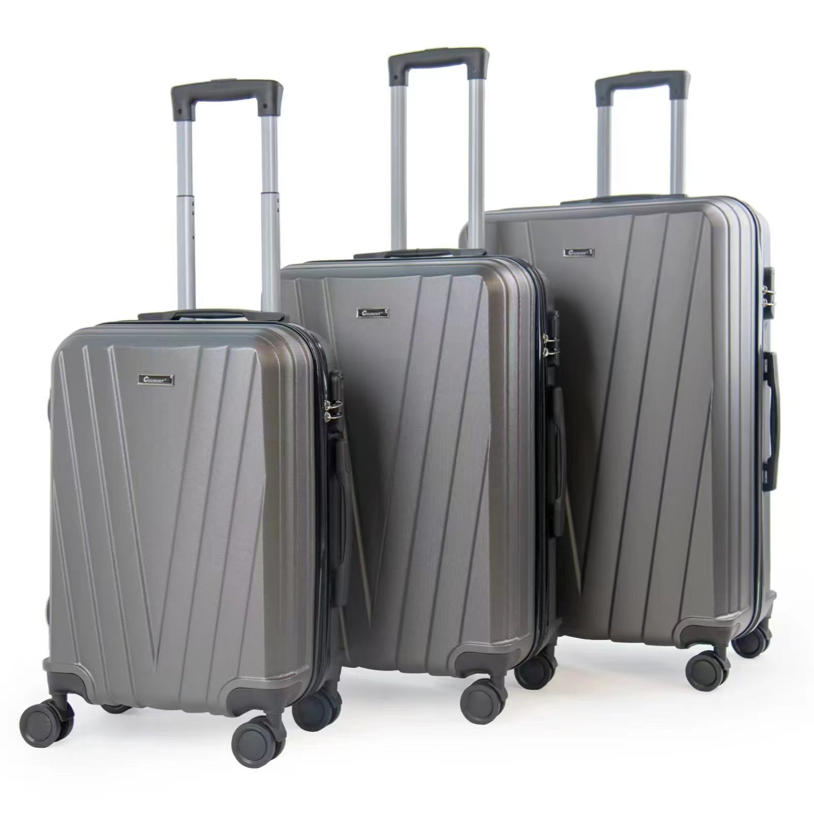 Custom 3 Pieces Set  Carry On Baggage Wholesale Suitcase Trolley Luggage