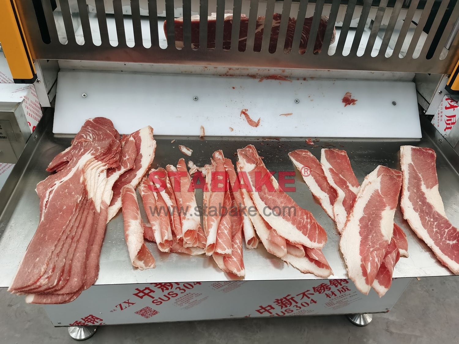 commercial automatic full SS304  Industrial meat slicer slicing machine frozen beef meat cutting machine for mutton roll cutting