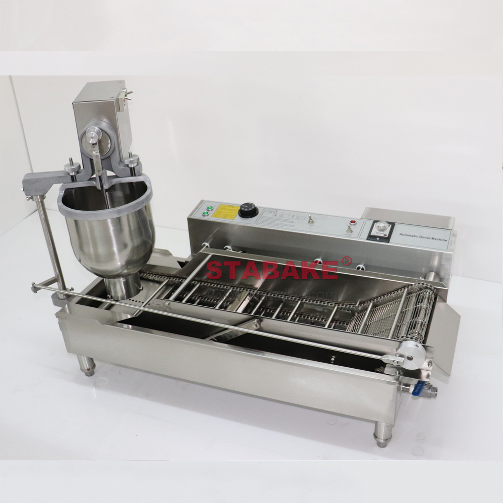 Double Row Full Automatic Donut Machine and Donut Fryer Frying for Donuts Making Milk,flour 220v/50-60hz Electric Provided