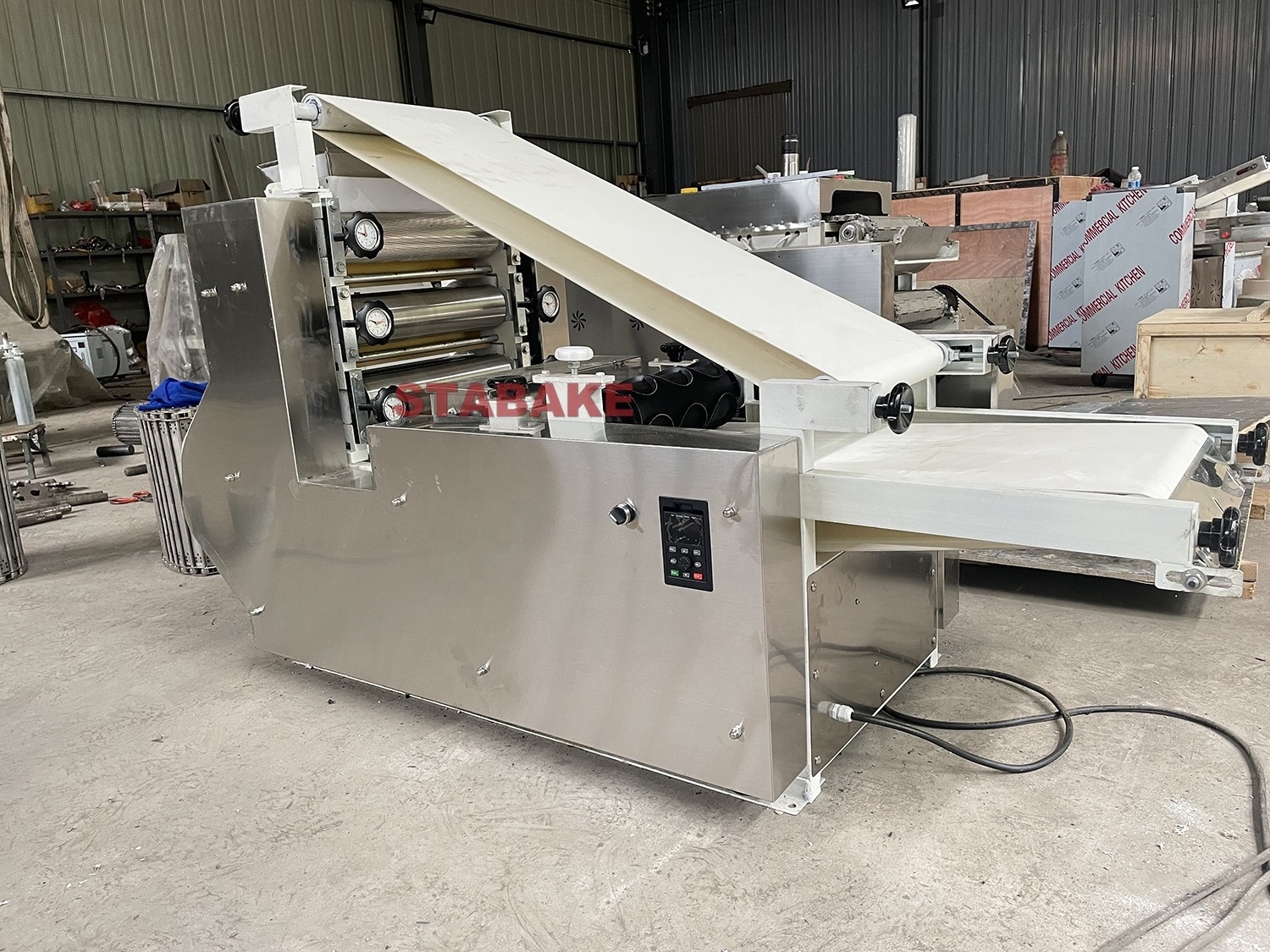 Automatic Arabic Pita Bread machine production line Industrial tortilla roti chapati Shawarma Lebanese bread making machine