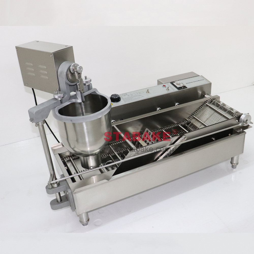 Double Row Full Automatic Donut Machine and Donut Fryer Frying for Donuts Making Milk,flour 220v/50-60hz Electric Provided