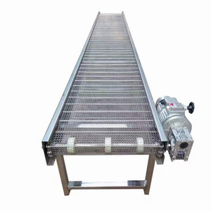 Stainless Steel 304 mesh belt conveyor SUS304 foodgrade wire belt conveyor for bread noodles cookies or dough