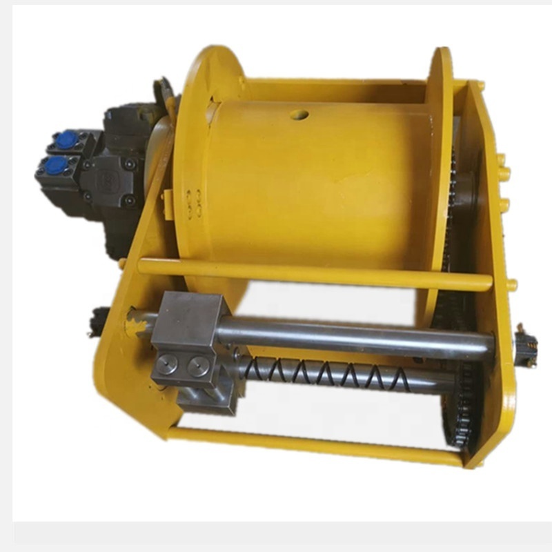 1.2 ton  5 ton dispatching winch cam aligning steel rope device hydraulic winch used for marine/boat/parasailing