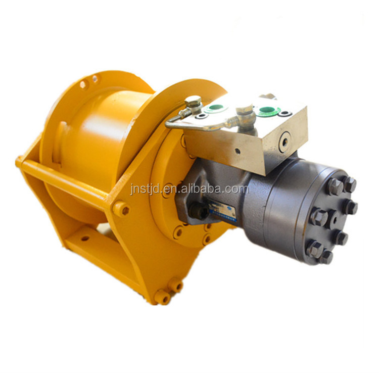 cable pulling winch 1 ton 10 KN Mini Hydraulic Compact Winch for crane boat excavator parasailing