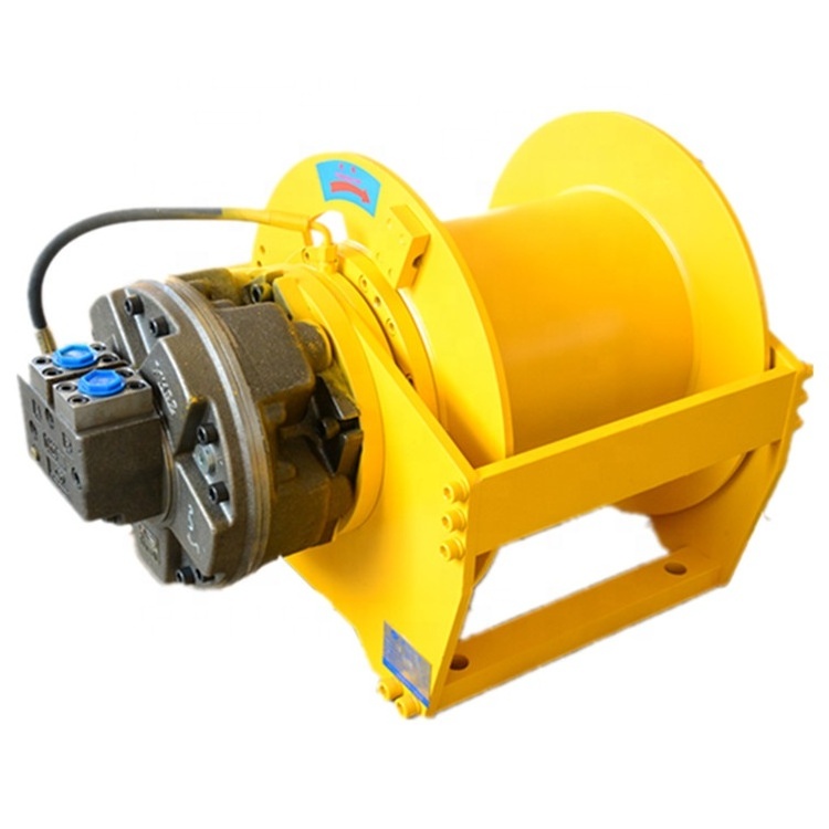 High quality 10 ton high speed wireline hydraulic drum winch for sale