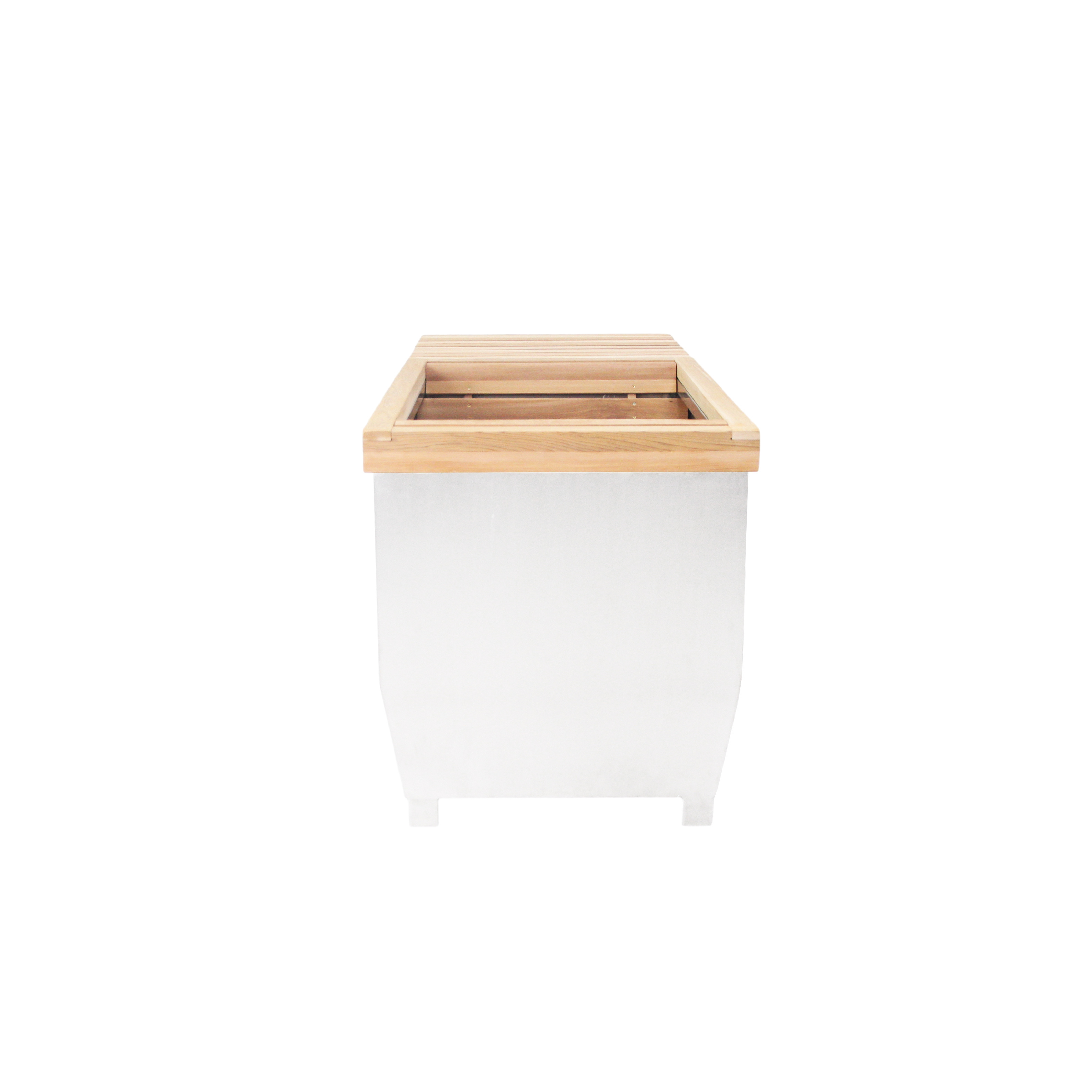 Customize Wooden Square Stainless Steel Liner Ice Bath Tub Ice Baths  Premium Cold Plunge