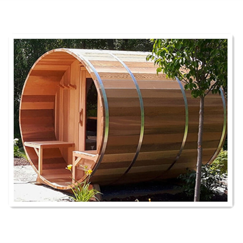 wood barrel sauna sauna stove wood burning outdoor panoramic sauna