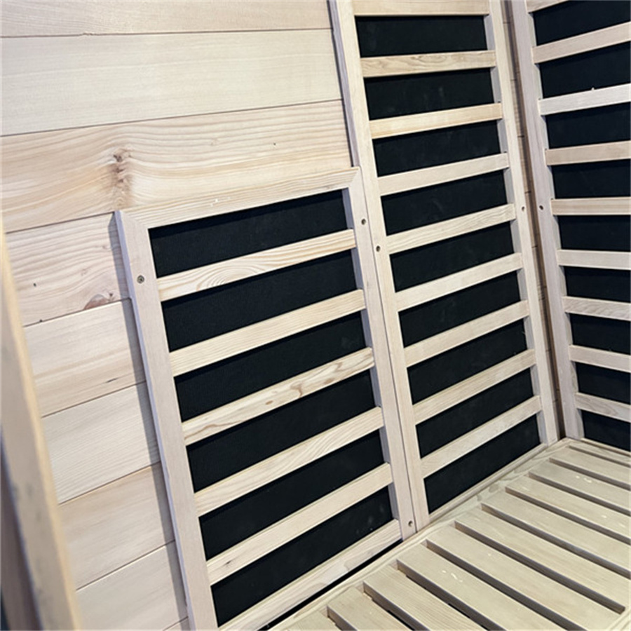 Low  EMF Canadian Hemlock far infrared sauna room With 7 Color Light