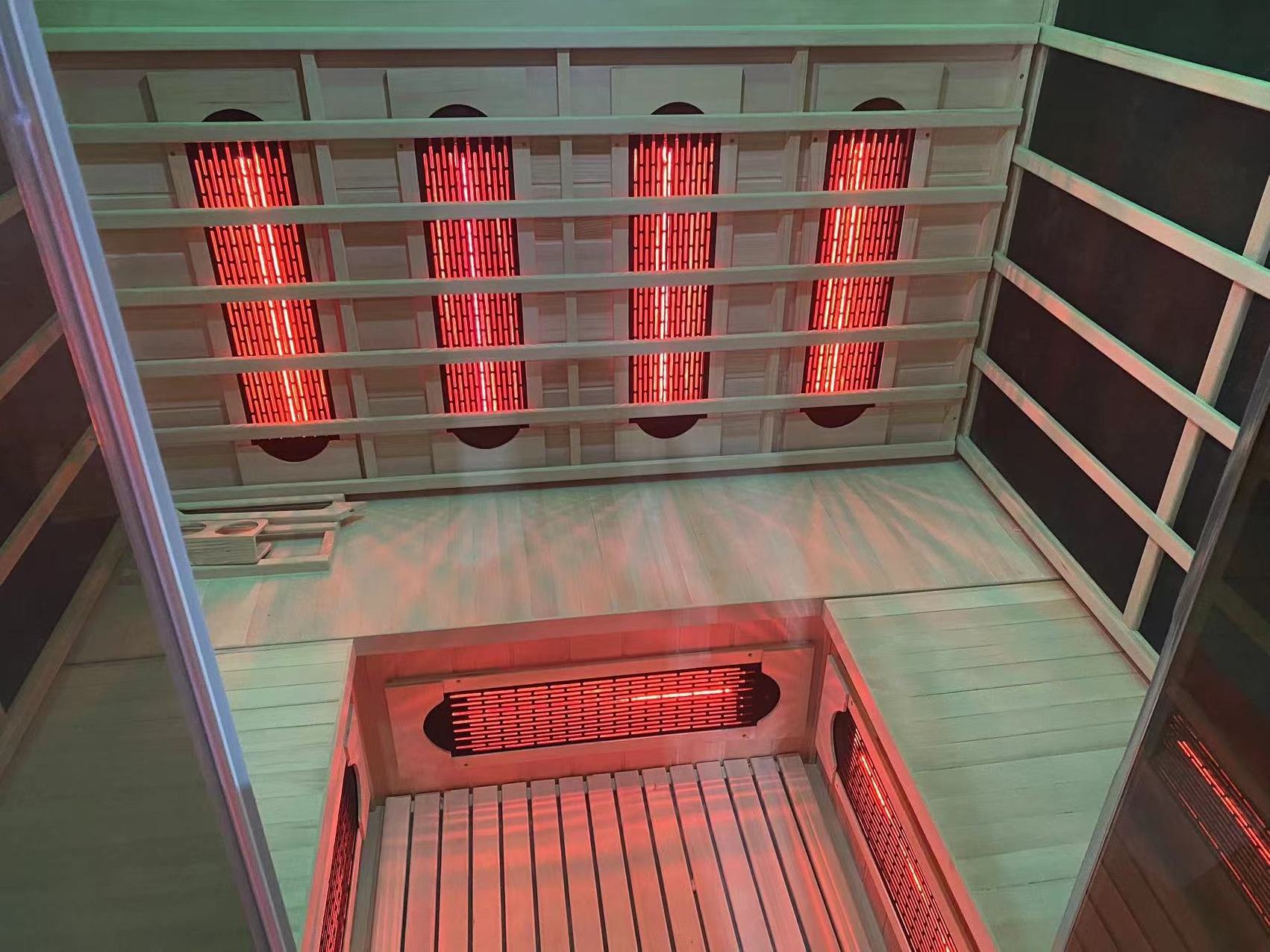 Wholesaler Price Canadian Hemlock Infrared Sauna For 4 Persons Full Body Sauna Spa For Sale