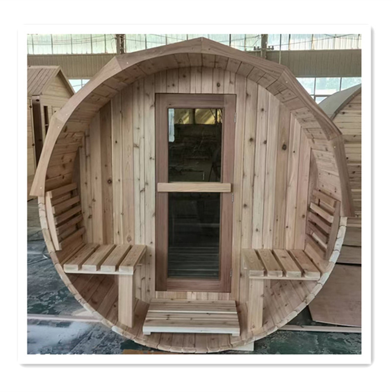 wood barrel sauna sauna stove wood burning outdoor panoramic sauna